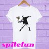 Banksy flower thrower T-shirt