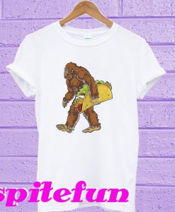 Bigfoot carrying Taco T-shirt