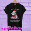 Just a girl who loves Eeyore and Christmas T-shirt