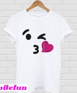 Blowing kiss emoji funny halloween costume T-Shirt