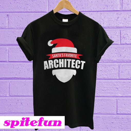 Christmas Santafave architect T-shirt