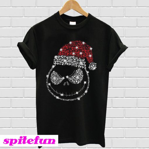 Santa hat Jack Skellington T-Shirt