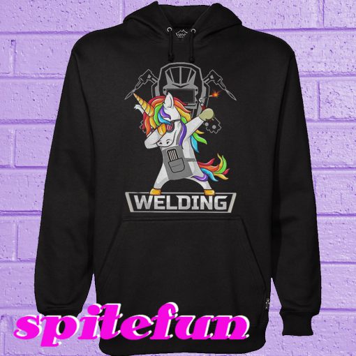 Dabbing unicorns welder Hoodie