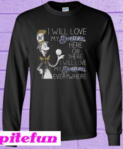 Dr Seuss I Will Love My Brewers Here Or There Sweatshirt