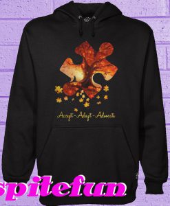 Halloween Autism Accept Adapt Advocate Hoodie