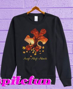 Halloween Autism Accept Adapt Advocate Sweatshirt