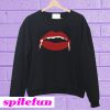 Halloween Red Lips Vampire Kiss Sweatshirt