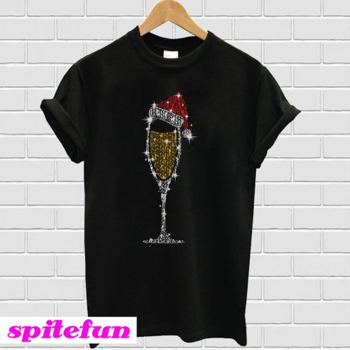 Champagne diamond Christmas T-shirt