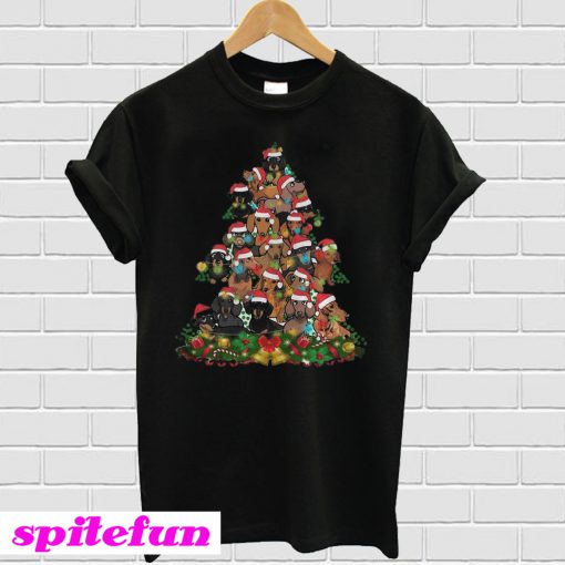 Dachshunds Christmas Tree T-shirt