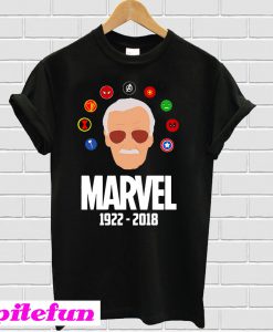 Rip Stan Lee 1922 – 2018 with all Marvel Hero T-shirt