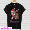 Santa Minnesota Vikings Dabbing Christmas ugly T-shirt