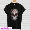 Alabama Crimson Skull flower T-shirt