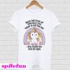 Unicorn Back the fuck up sprinkle tits today is not the day T-shirt