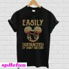 Easily distracted by Disney and cats T-shirt