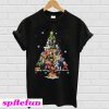 Goku and Dragon Ball characters Christmas Tree T-shirt