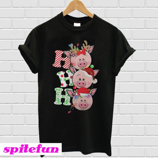 Ho Ho Ho Pig Christmas T-shirt