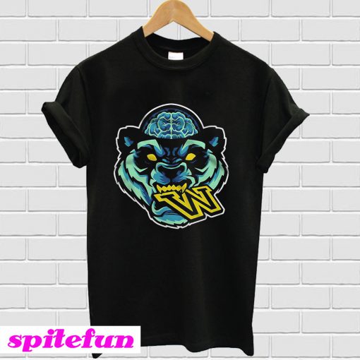 Panda head eat W T-shirt