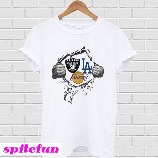 Raiders Los Angeles lakers T-shirt
