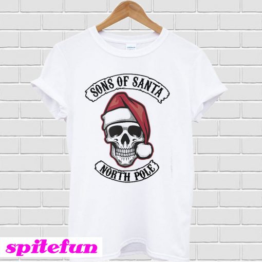 Santa skull sons of Santa north pole T-shirt