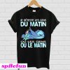 Stitch Je deteste Les gens du matin ou Les gens ou le matin T-shirt