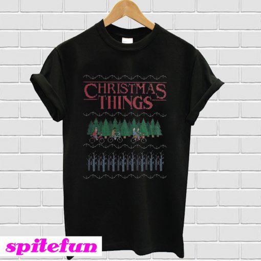 Stranger things Christmas things T-shirt