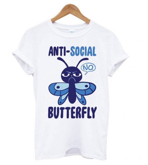 Anti-Social Butterfly Racerback T-shirt