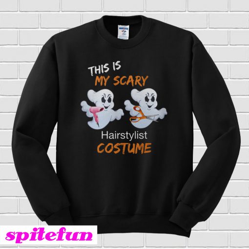 Halloween Scary Ghosts Costume For Hairstylist Hair Salon Sweatshirt