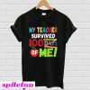 My Teacher Survived 100 Days Of Me T-shirt