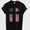 USA AMERICAN Flag Christian Cross T-shirt