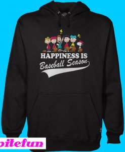 Peanuts happiness is baseball season Hoodie