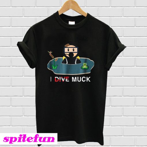 I Dive Muck Cartoon Scuba Diving T-Shirt