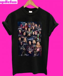 Marvel Avengers Endgame poster signature T-Shirt