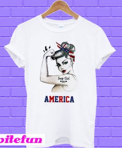 Jeep girl America T-shirt