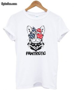 Lady Cat America Patriotic T-shirt