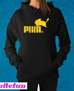Pika Pikachu Pokemon Go Funny Puma Parody Hoodie