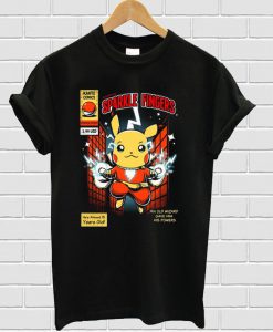 Sparkle Fingers Shazam Pokemon Pikachu T-shirt