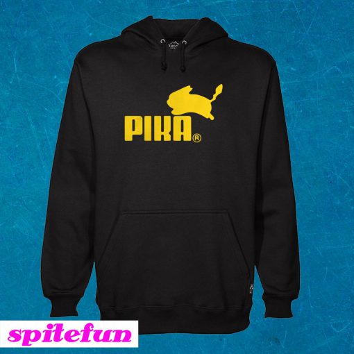 Pika Pikachu Pokemon Go Funny Puma Parody Hoodie