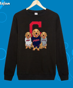 Golden Retriever Cleveland Indians Sweatshirt