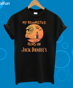 Halloween My Broomstick Runs On Jack Daniels T-Shirt
