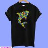 Shark dot day multi color T-Shirt