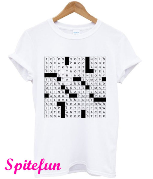 Stuffed Crossword White T-Shirt