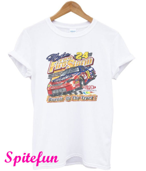 Vtg Jeff Gordon Fire Storm 24 Nascar T-Shirt