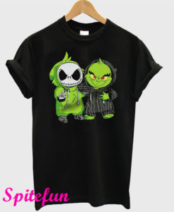 Baby Jack Skellington And Grinch T-Shirt