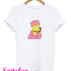 Bart Simpson Camron Dipset Killa Bart Pink Meme Hip Hop T-Shirt