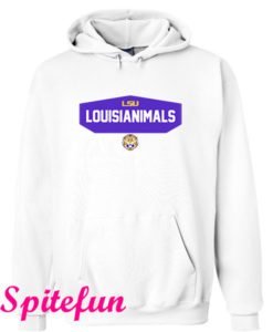 LSU Louisianimals White Hoodie