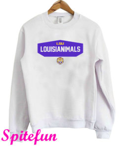 LSU Louisianimals White Sweatshirt