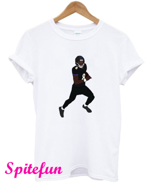 Lamar Jackson Rush Baltimore Ravens T-Shirt