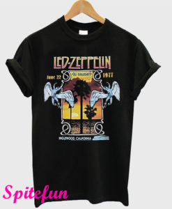 Led Zeppelin 1977 Inglewood Concert T-Shirt
