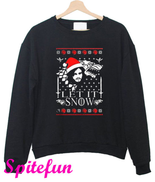 Let It Snow Game of Thrones Inspired Sweatshirt