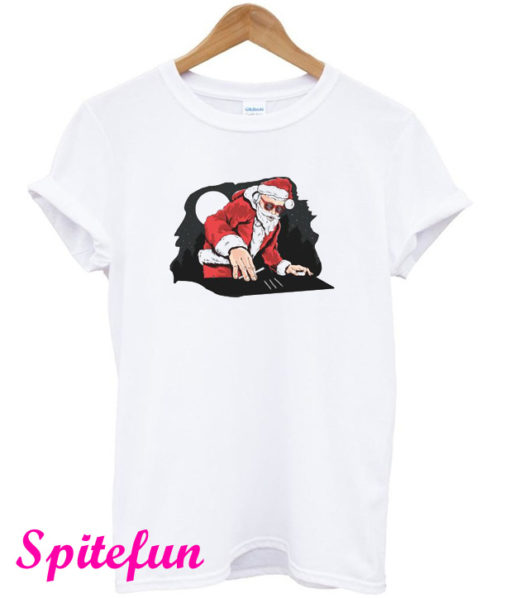 Let it Snow Cocaine Gift Idea Santa Ugly Xmas T-Shirt